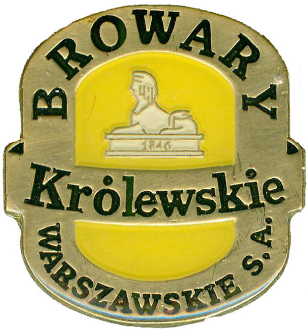 napis Królewskie literami ustawionymi promieniście łukiem, szerokość 21 mm