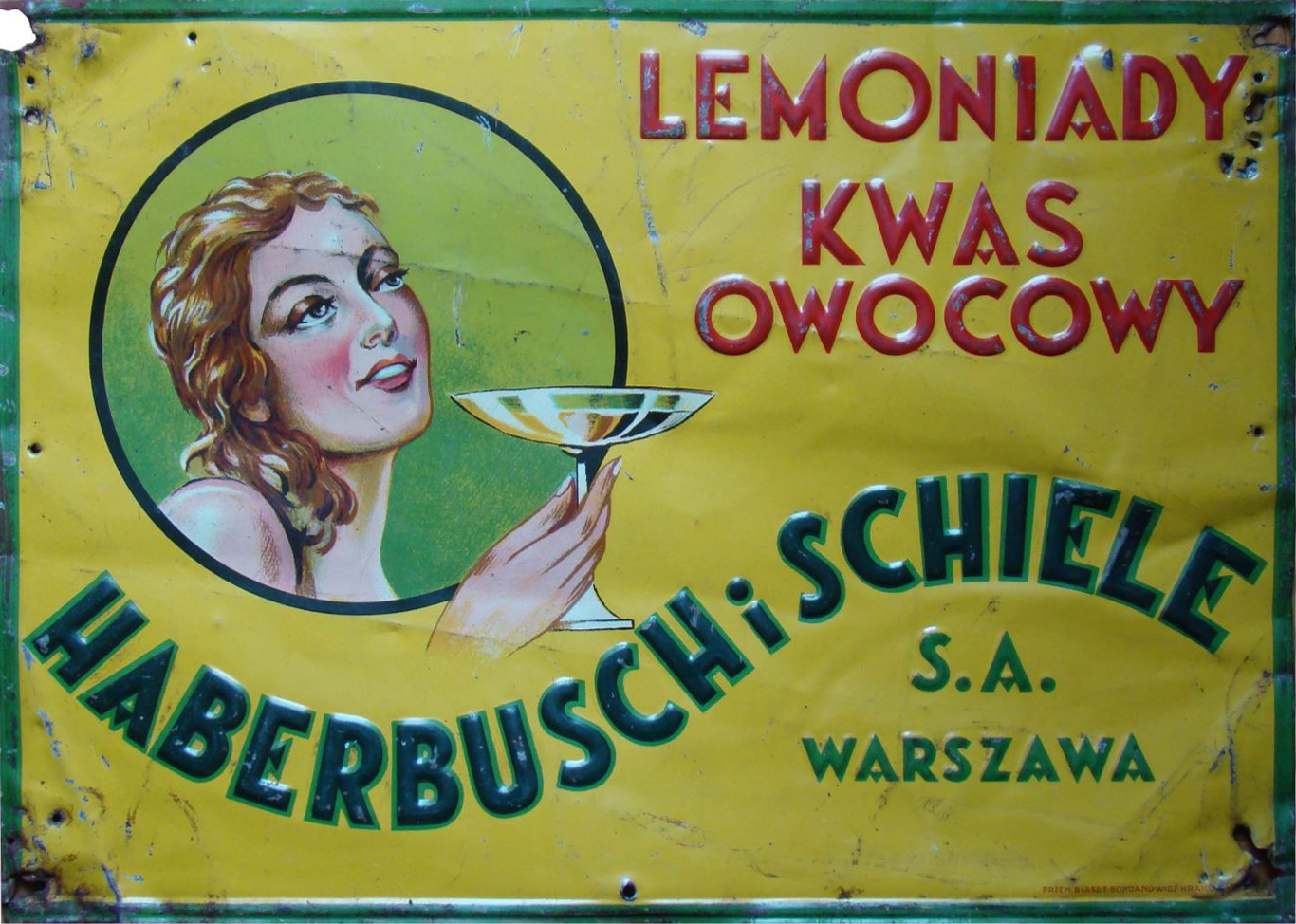 355 x 255 mm
czerwona sygn. (z prawej) PRZEM. BLASZ. T.BOHDANOWICZ KRAKÓW